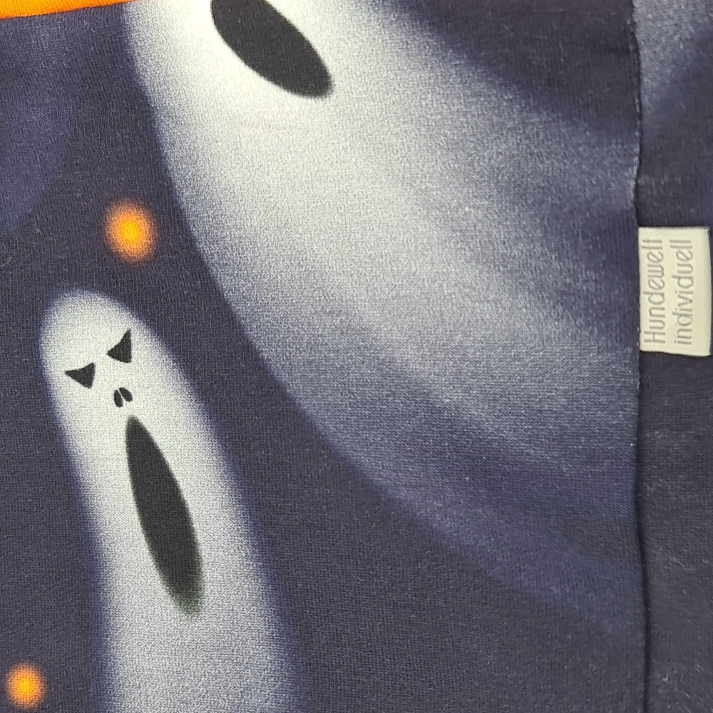 Halloween Loop für Hunde - Geister Orange Schwarz